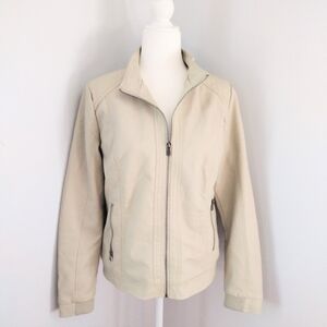 Royalty For Me Cream Biker Jacket Juniors Large